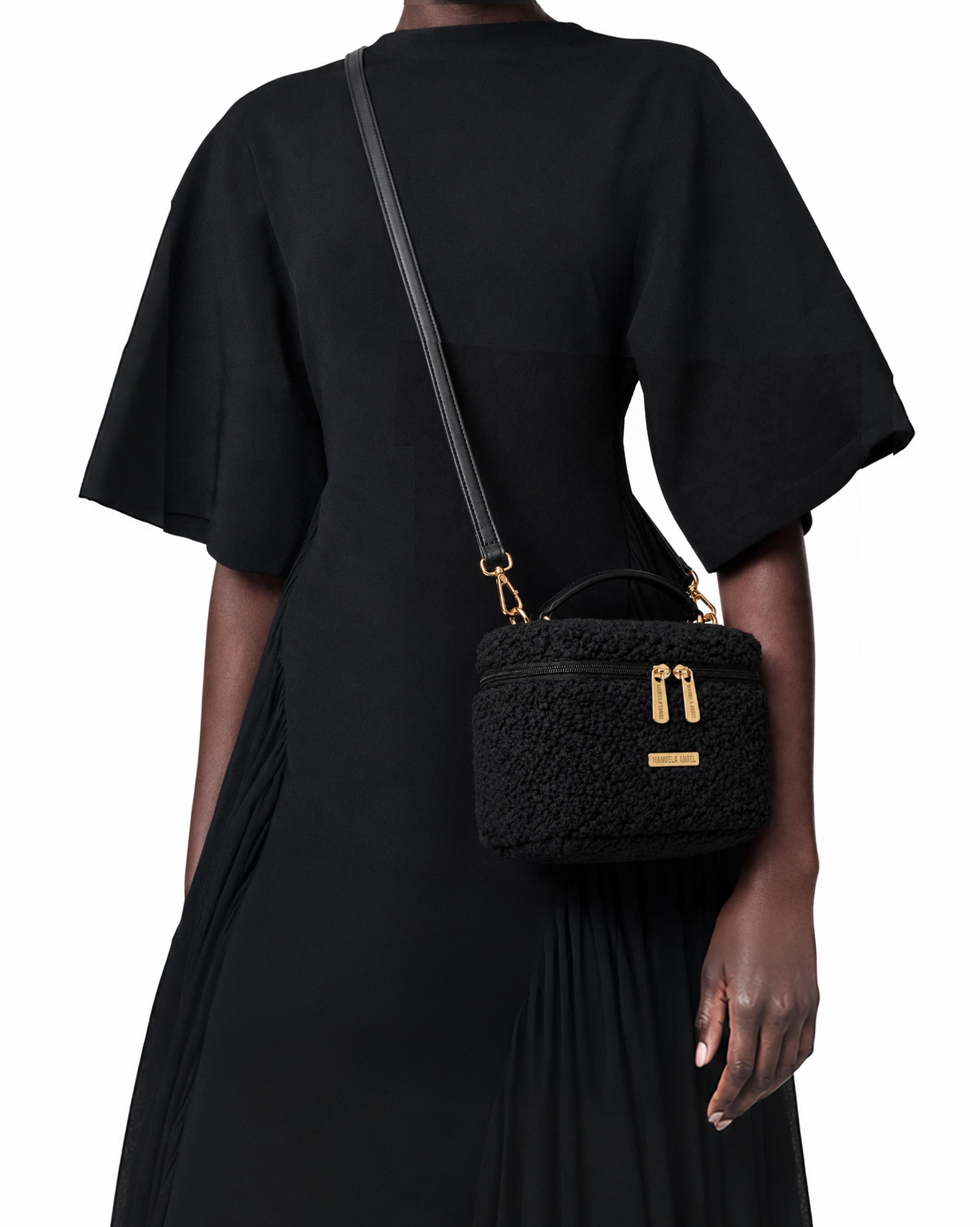 COTTON SIGNATURE BAG MINI BLACK