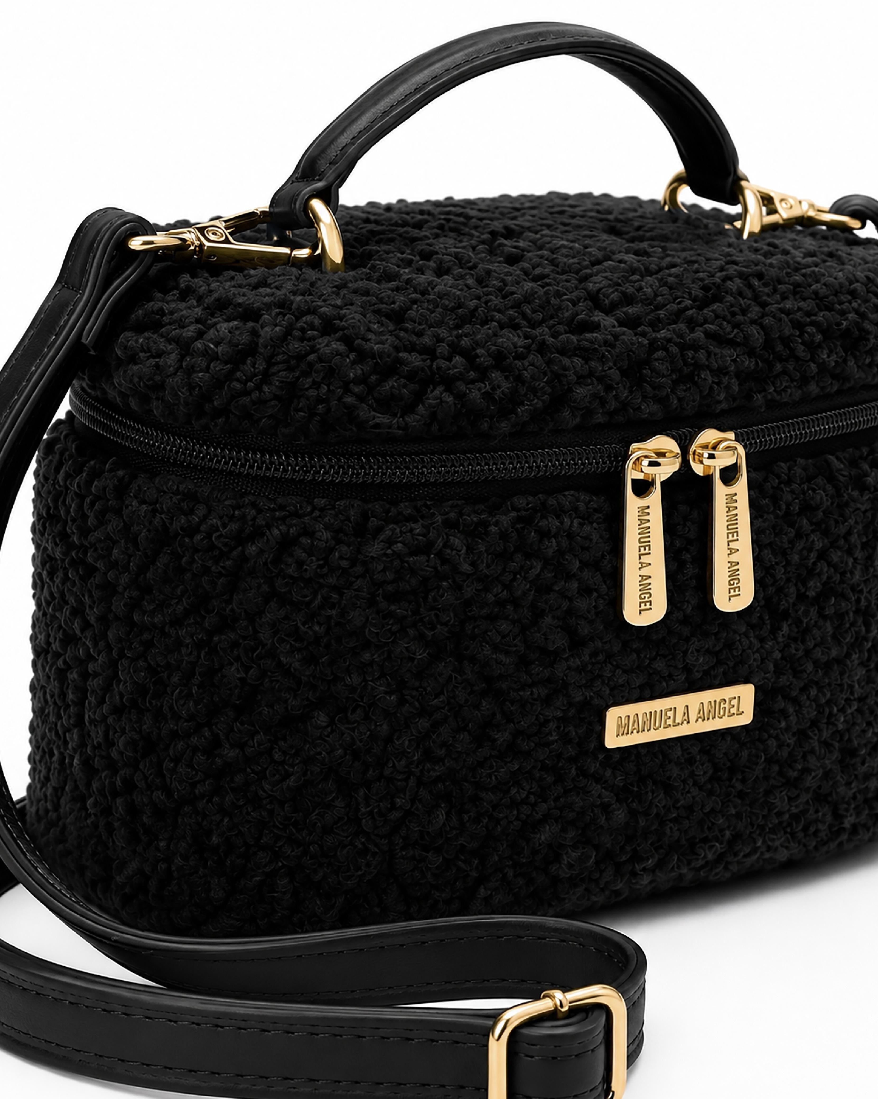 COTTON SIGNATURE BAG MINI BLACK